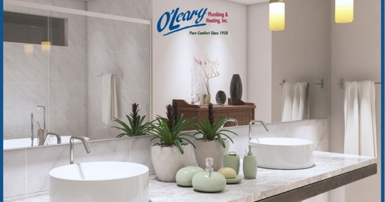 Modernized bathroom remodel